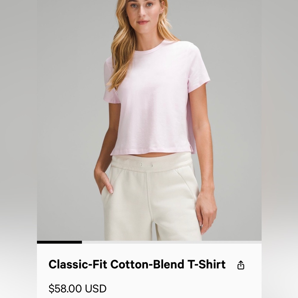 Lululemon Cotton blend T-shirt